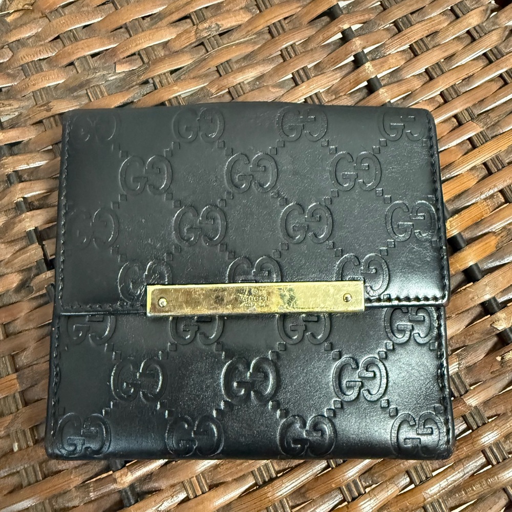 Gucci Black Embossed Wallet